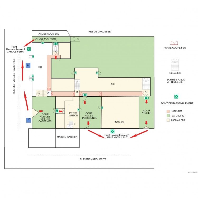 DDFIP EVACUATION. Plan de 0 pièce et 0 m2