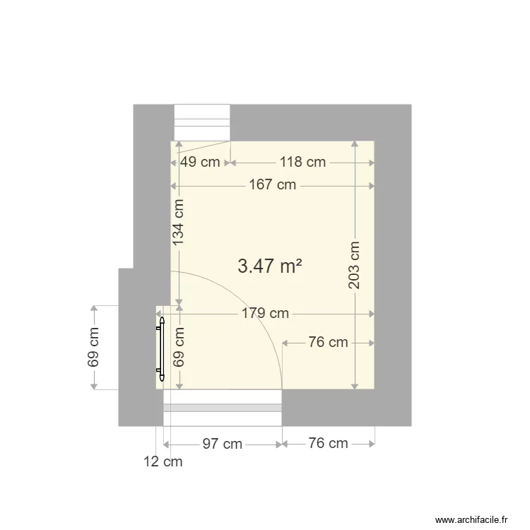 SDB Ma&euml;lys A vide. Plan de 
