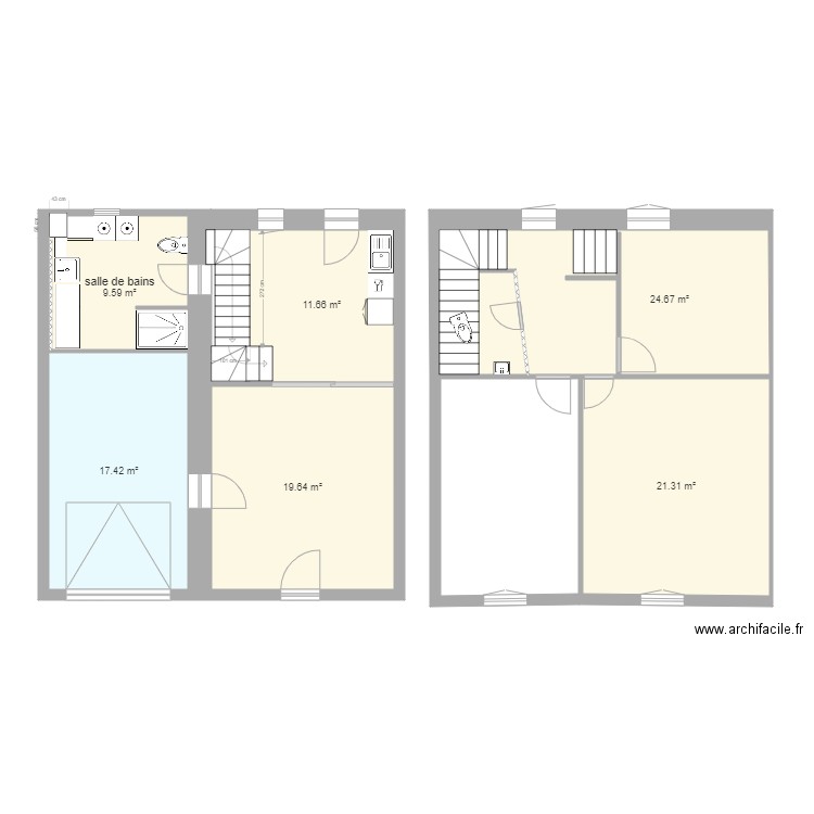 ROQUEMAURE sdb. Plan de 0 pièce et 0 m2