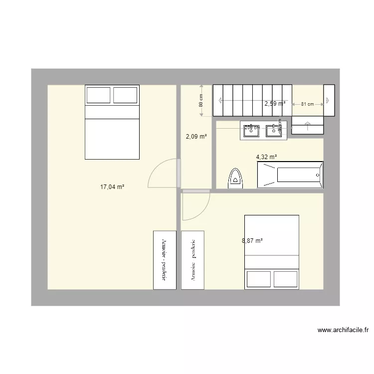 Maison Fareins 3 CH N1 V5. Plan de 