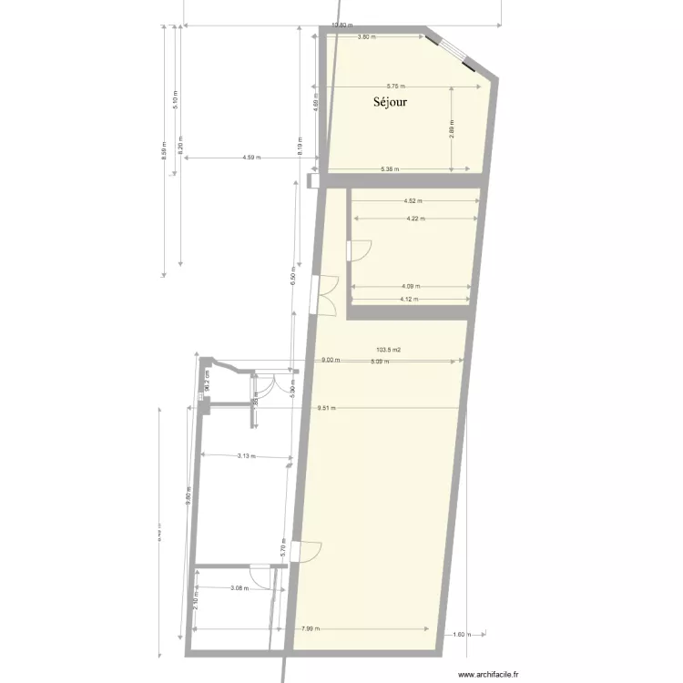 essai 1 boul. Plan de 