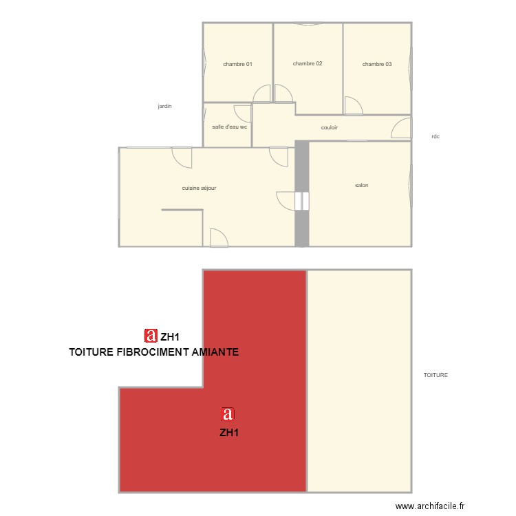 painot AM 1. Plan de 9 pièces et 200 m2