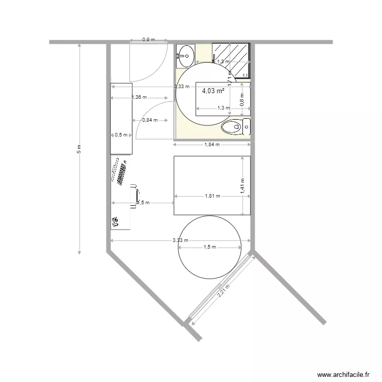 COTE CHALET 4. Plan de 