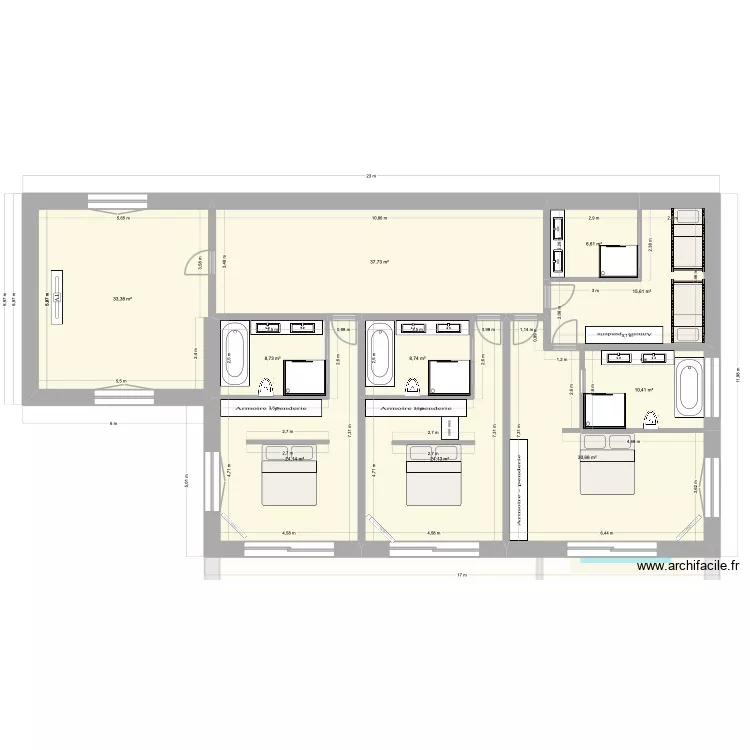 Pla de Borra V1 1000 M2 V2. Plan de 21 et 771 m² Pla de Borra V1 1000 M2 V2. Plan de 21 et 771 m²