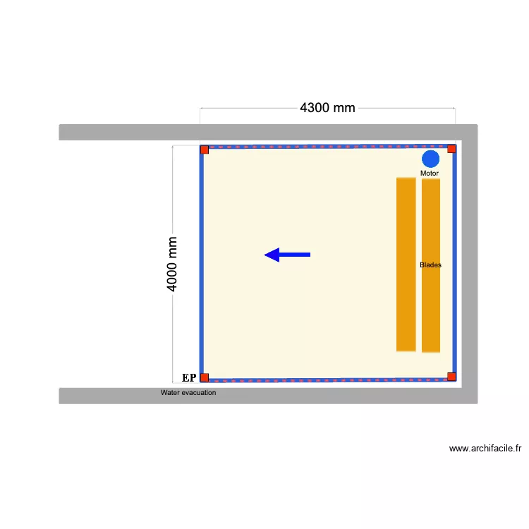 LIMA. Plan de 1  et 16 m²