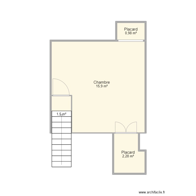 DULAC 2. Plan de 4 pièces et 21 m2