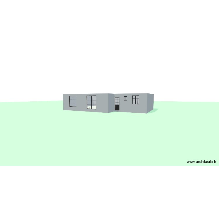 arp. Plan de 1 pièce et 91 m2