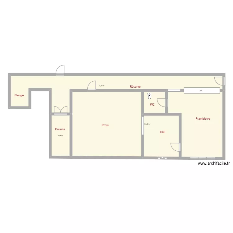 la ferme aux framboises. Plan de 3  et 164 m²
