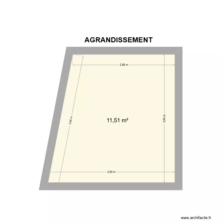 MASSARDEIR ROMANE AGRANDISSEMENT. Plan de 
