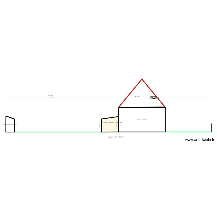 plan de coupe exemple. Plan de 0 pièce et 0 m2