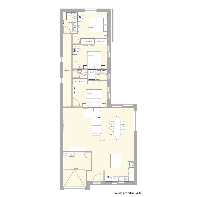 ledignan. Plan de 0 pièce et 0 m2