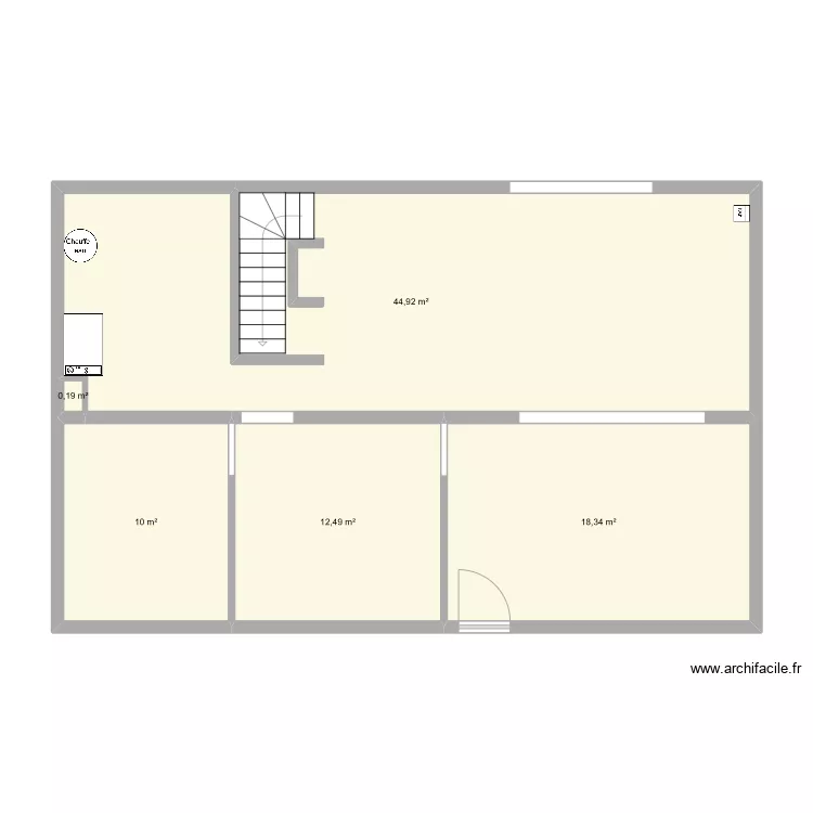 sous sol avec cotes. Plan de 