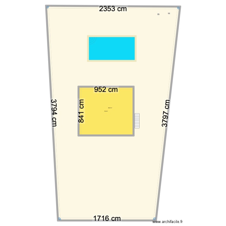 maison feyzin. Plan de 2 pièces et 849 m2
