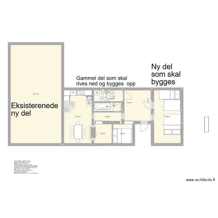 BeteBeitskiNy-Til Kryztoffb. Plan de 8 pièces et 120 m2