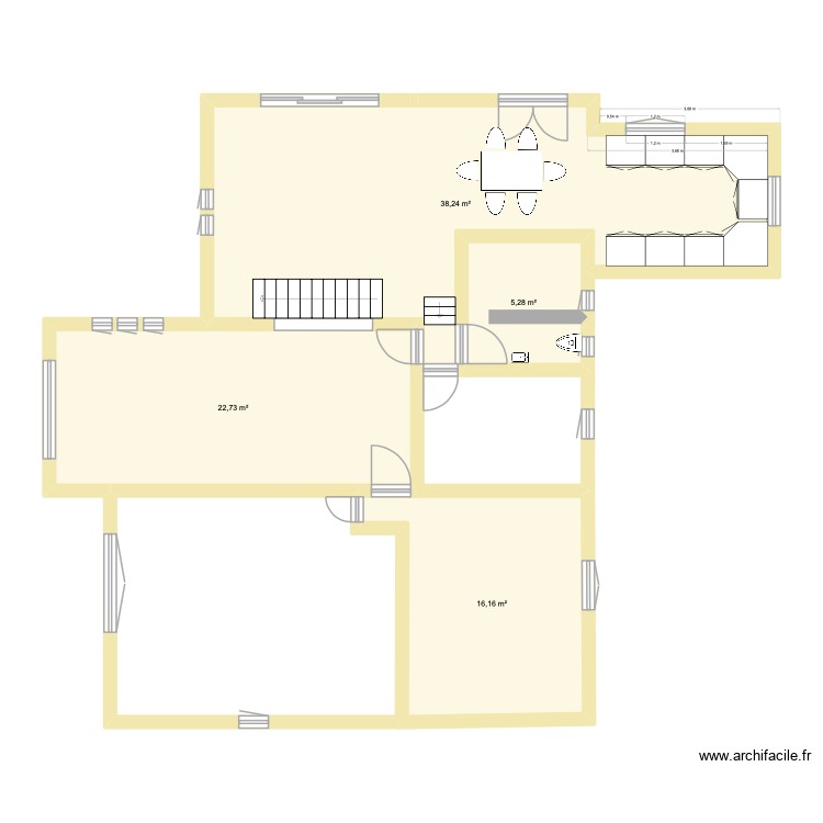 Villa maman modifie. Plan de 0 pièce et 0 m2