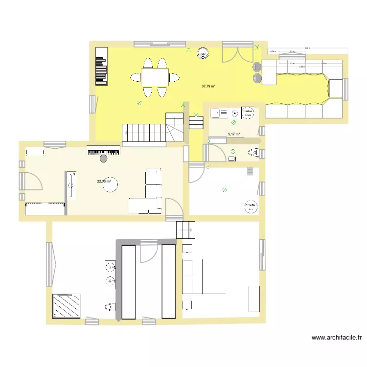 Villa maman modifie. Plan de 