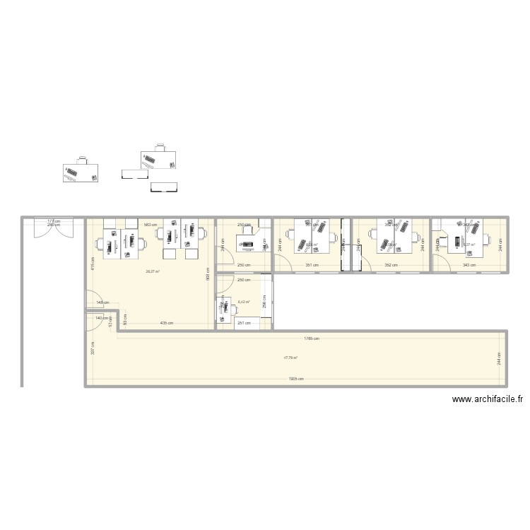 Plan Bureau qualité new. Plan de 0 pièce et 0 m2