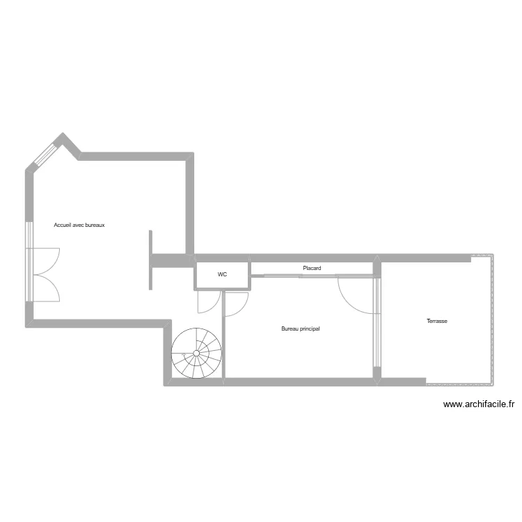 Joint non meubl&eacute;. Plan de 