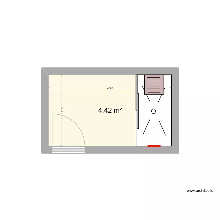 CHOUAIB. Plan de 1  et 4 m²