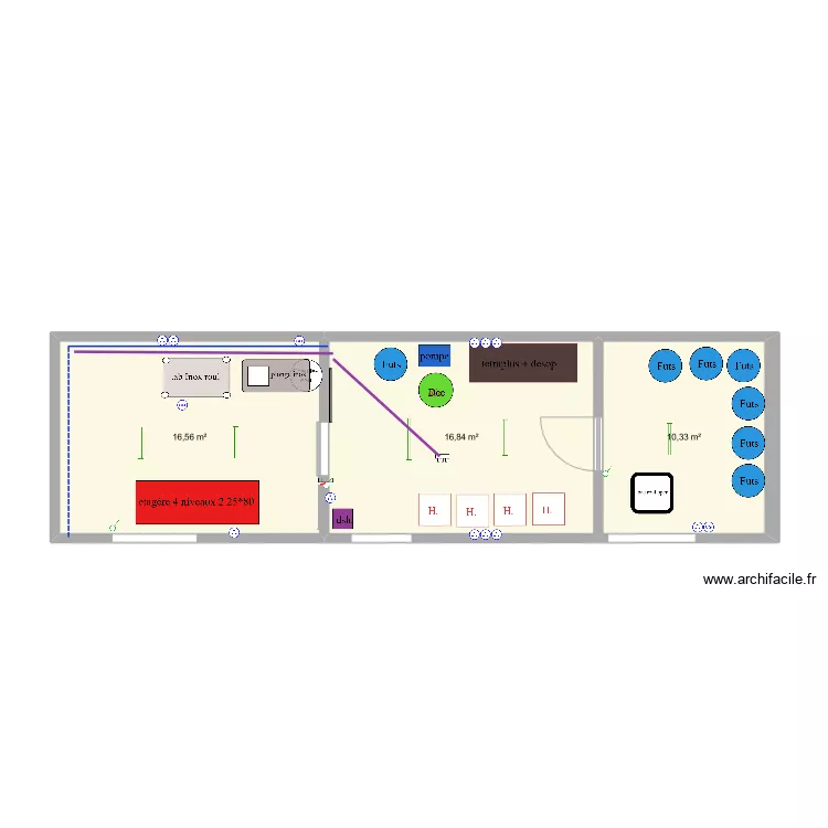 plan miellerie. Plan de 