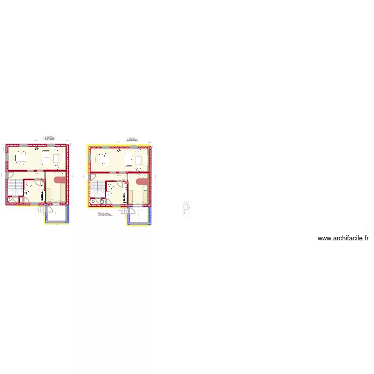 RDC SANITAIRE. Plan de 3  et 128 m²