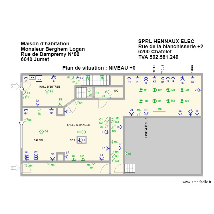 Logan +0. Plan de 10 pièces et 145 m2