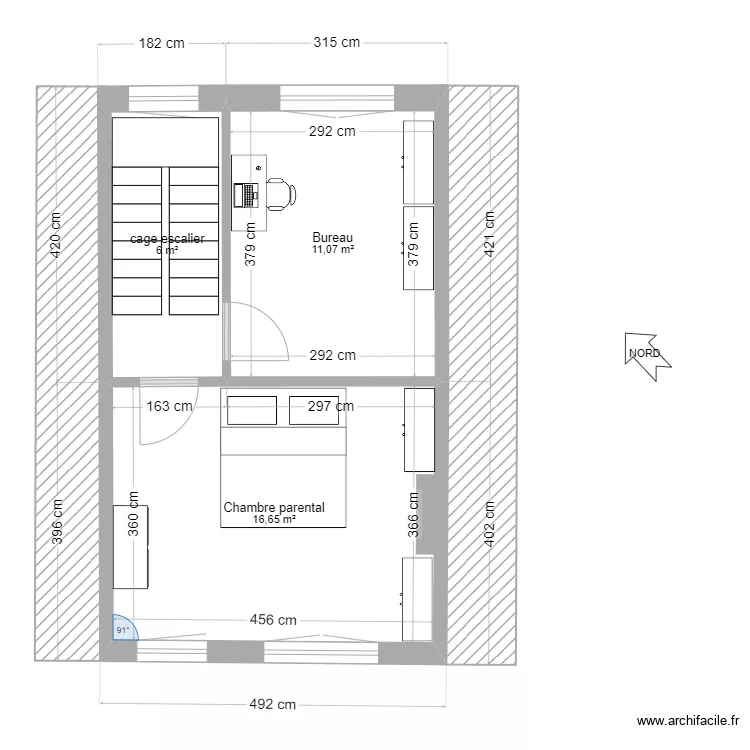 deuxieme etage ok 2. Plan de 0 pièce et 0 m2