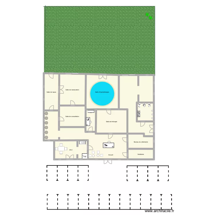 Bien dans ses pattes. Plan de 9 Pièces et 273 m² Bien dans ses pattes. Plan de 9 Pièces et 273 m²