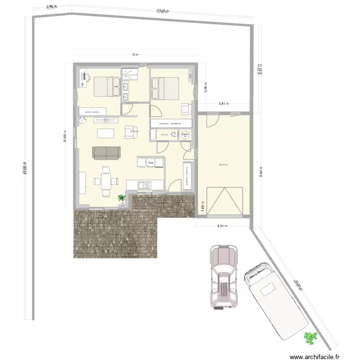 Chateauneuf intérieur 2. Plan de 4 et 112 m² Chateauneuf intérieur 2. Plan de 4 et 112 m²