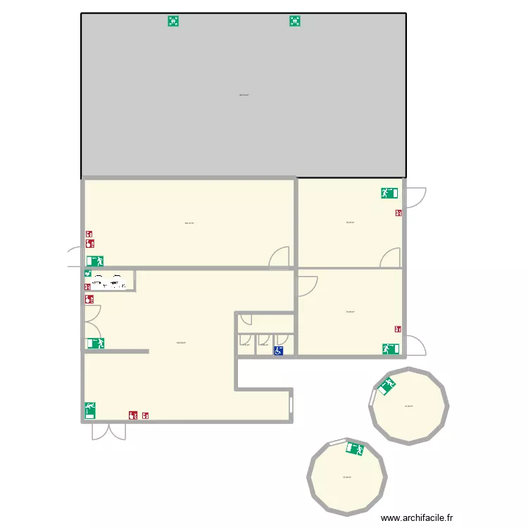 L'AstroLab. Plan de 9  et 721 m²