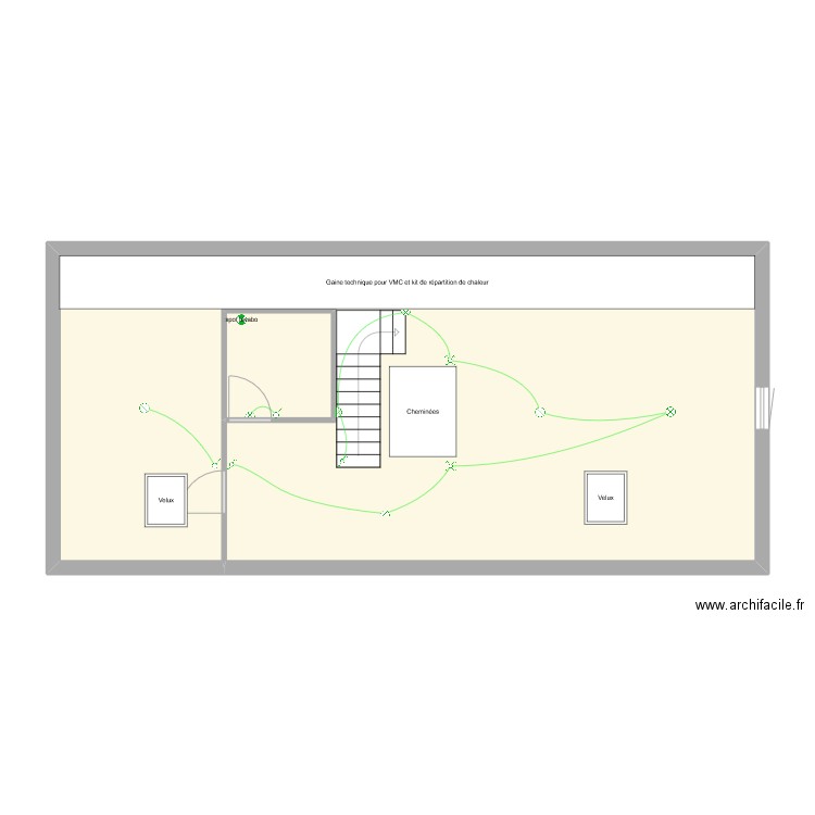 La Brugère - Combles. Plan de 0 pièce et 0 m2