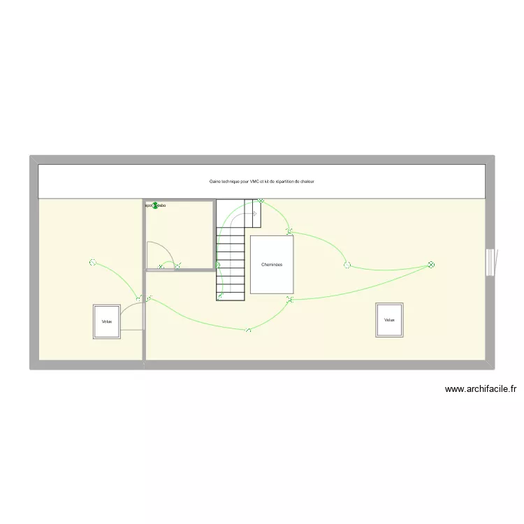 La Brug&egrave;re - Combles. Plan de 