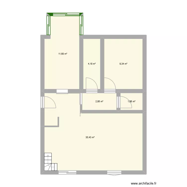 RDC KERDAVID projections travaux. Plan de 6 et 60 m² RDC KERDAVID projections travaux. Plan de 6 et 60 m²