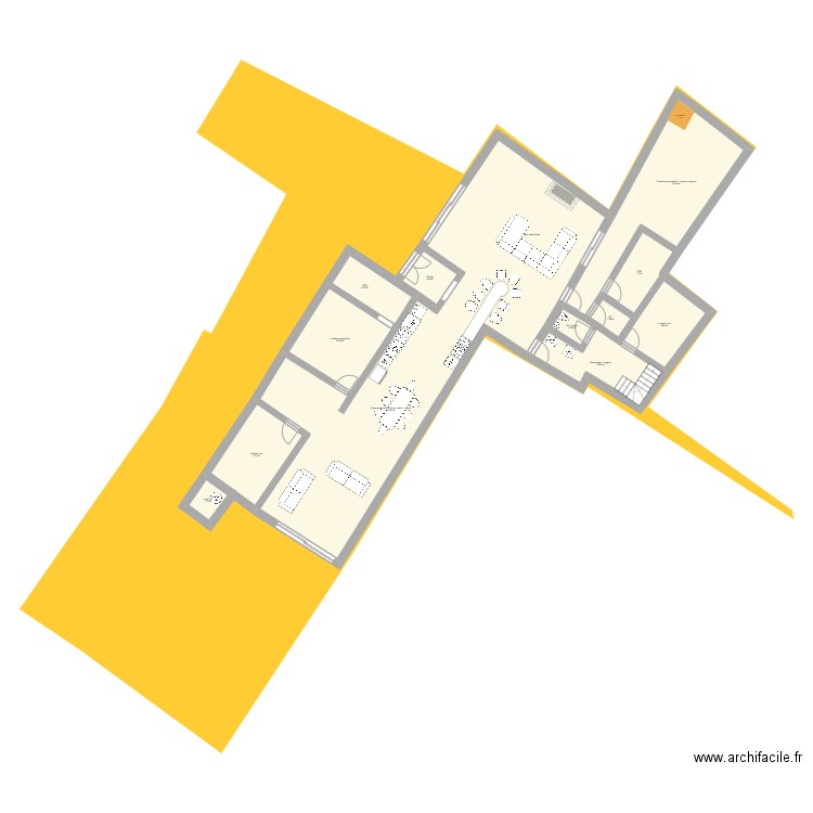 plan ID 4. Plan de 18 pièces et 295 m2