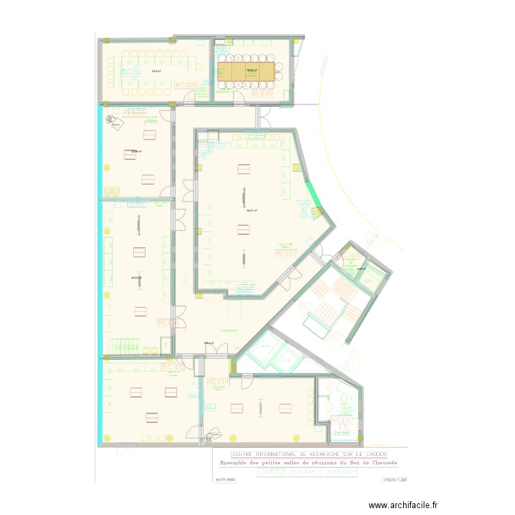 RC SW. Plan de 7 pièces et 278 m2