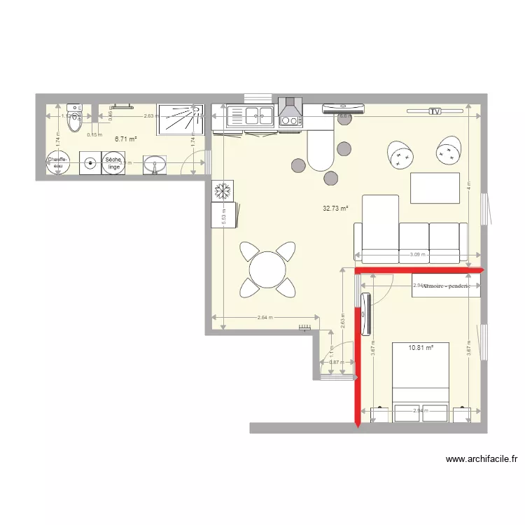 2 Etage Logement à créer 14 07 2025 Futur Projet - Cuisine. Plan de 2 Etage Logement à créer 14 07 2025 Futur Projet - Cuisine. Plan de