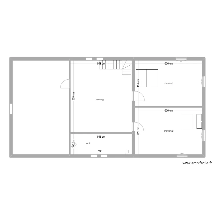 Antoine Eliot 1er etage. Plan de 