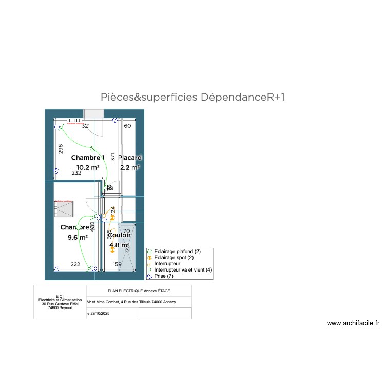 Combet dépendance R+1 V2. Plan de 0 pièce et 0 m2