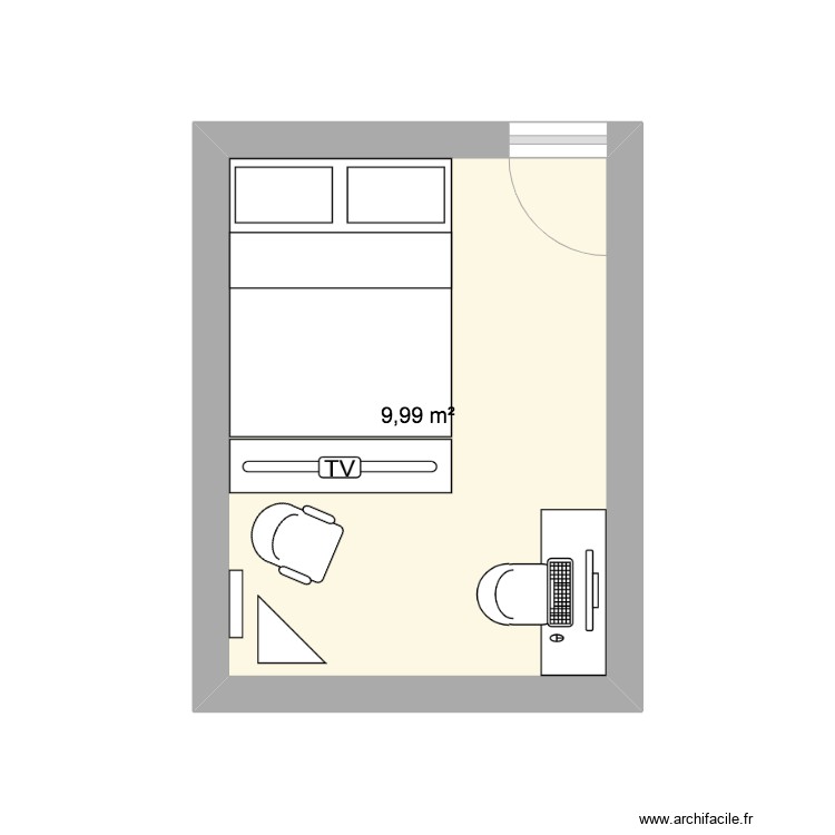 Chambre 1. Plan de 0 pièce et 0 m2