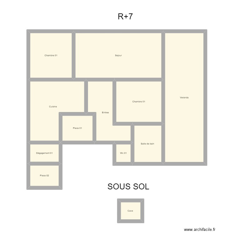 350601855. Plan de 12 pièces et 123 m2