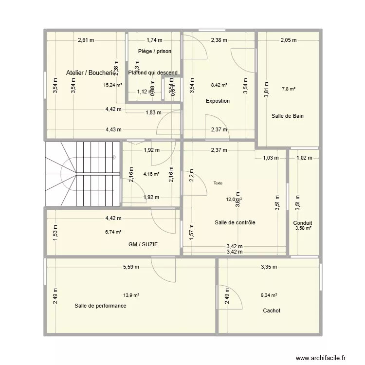 2&egrave;me &eacute;tage v3. Plan de 