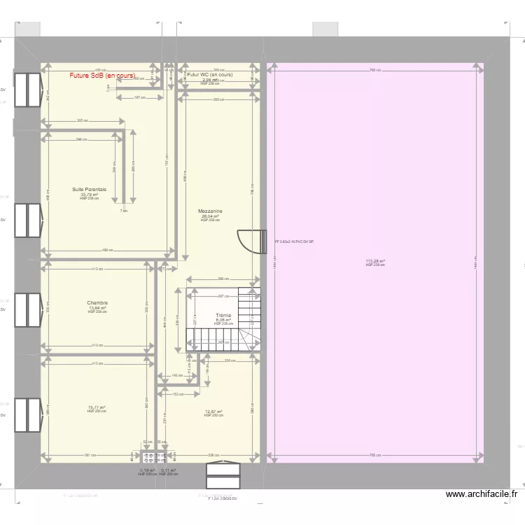 MARSAUD / VERVIN. Plan de 