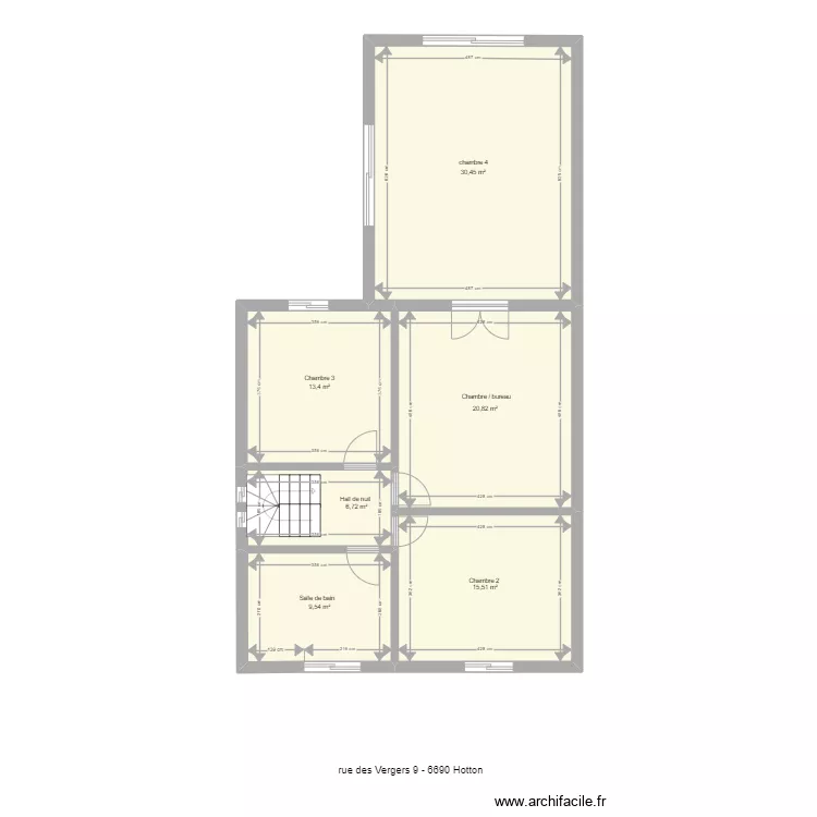 vergers 9 hotton 1e. Plan de vergers 9 hotton 1e. Plan de