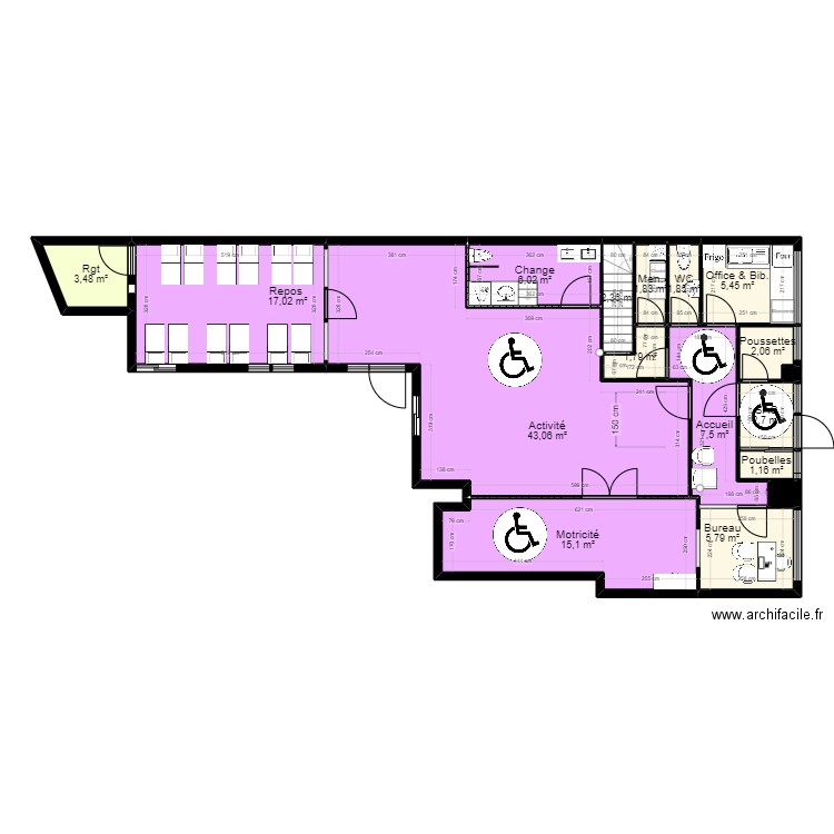 75P10R projet proposition V BiJ ArL 040624. Plan de 23 pièces et 153 m2