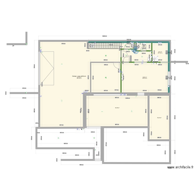 Plan maison sauv3. Plan de 25 pièces et 375 m2