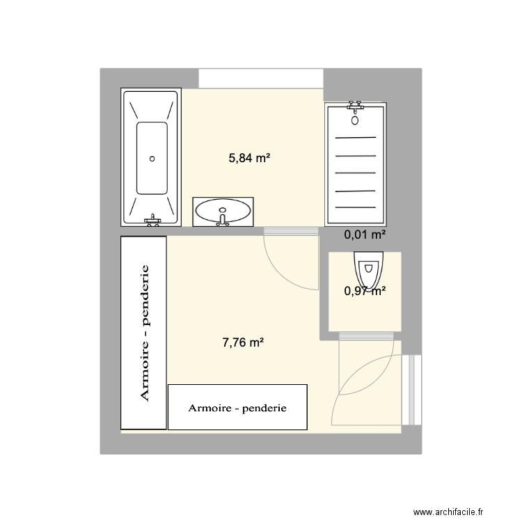 yann. Plan de 4 pièces et 15 m2