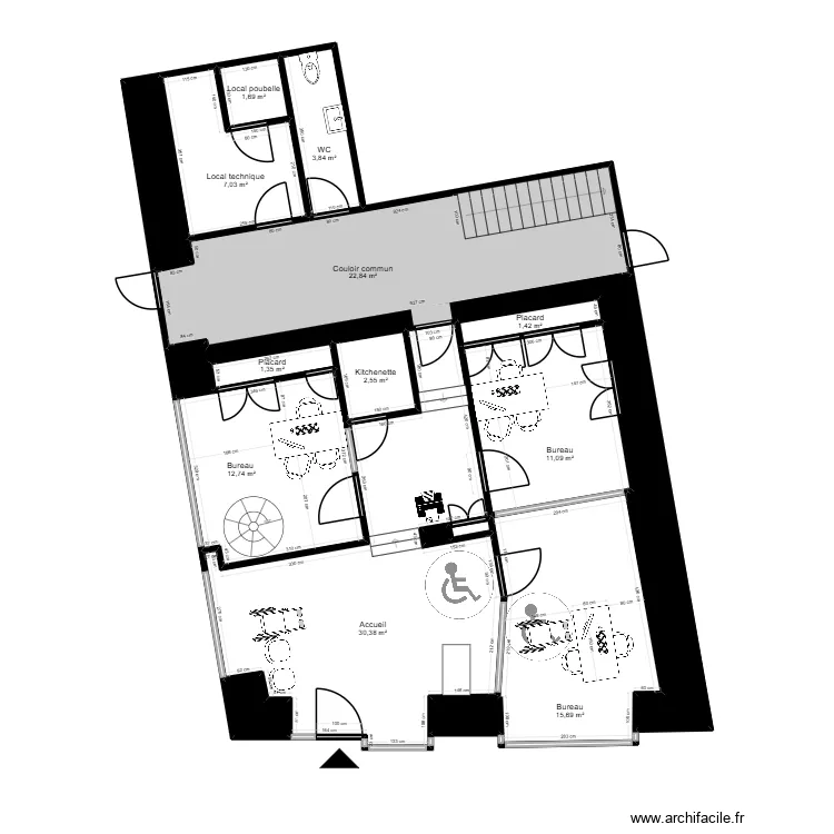 Brive EDL. Plan de 17 pièces et 126 m²