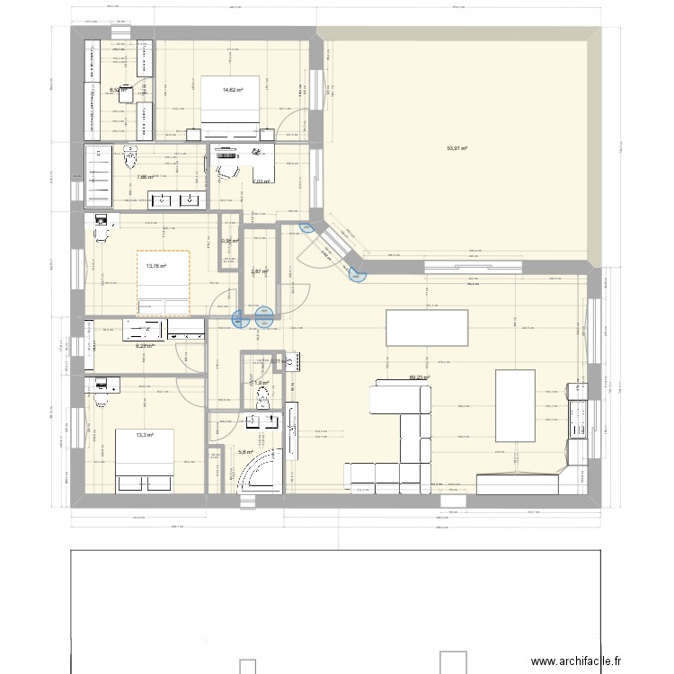 Plan 45. Plan de 0 pièce et 0 m2