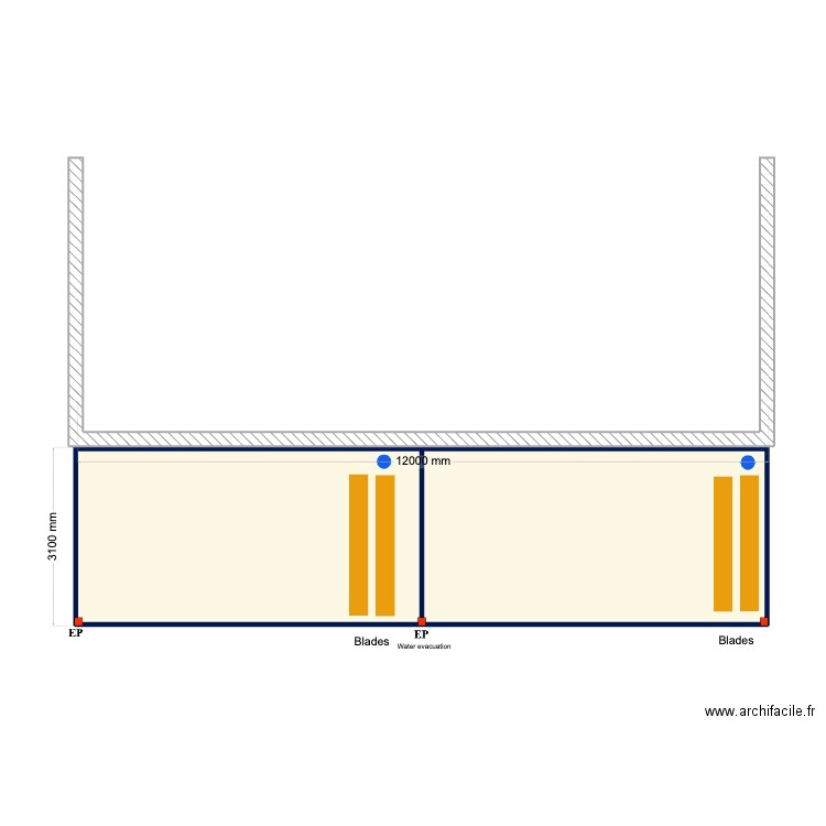 amigos para sempre v2. Plan de 2 pièces et 36 m2