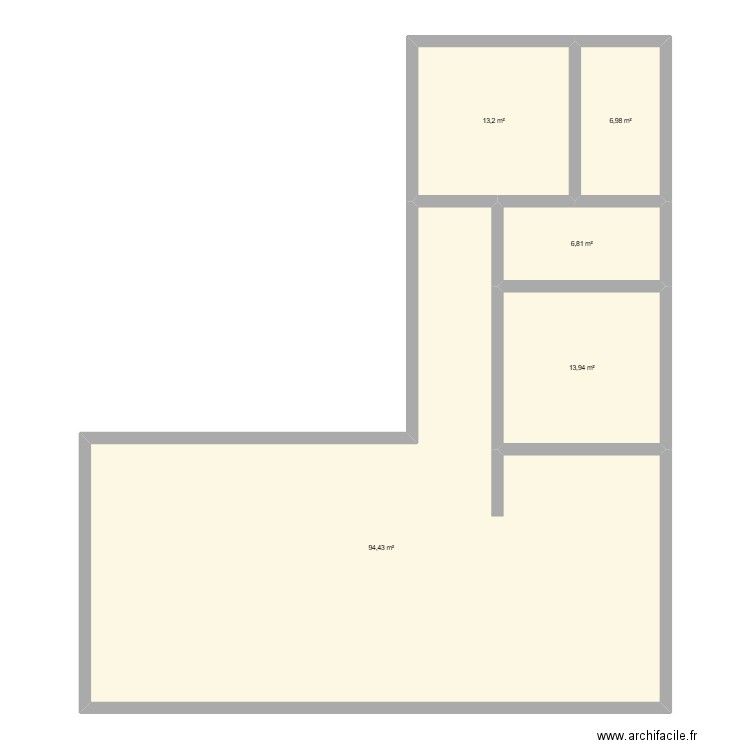becancour. Plan de 5 pièces et 135 m2